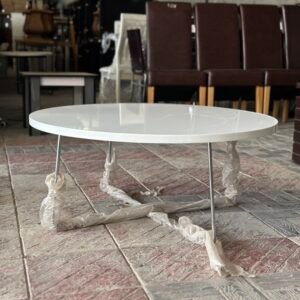 The Circular White Coffee Table