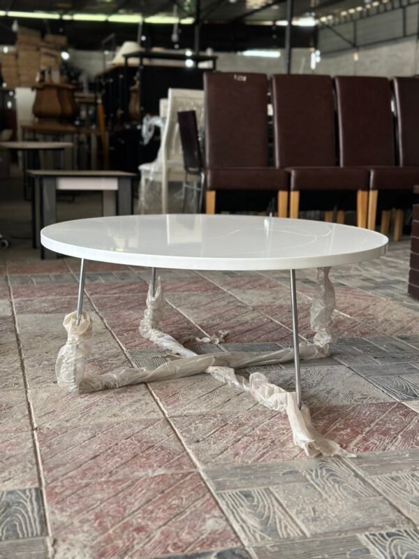 The Circular White Coffee Table