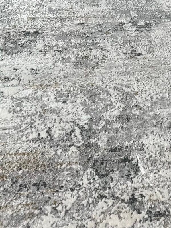Modern Abstract Ivory Grey Area Rug - Image 2
