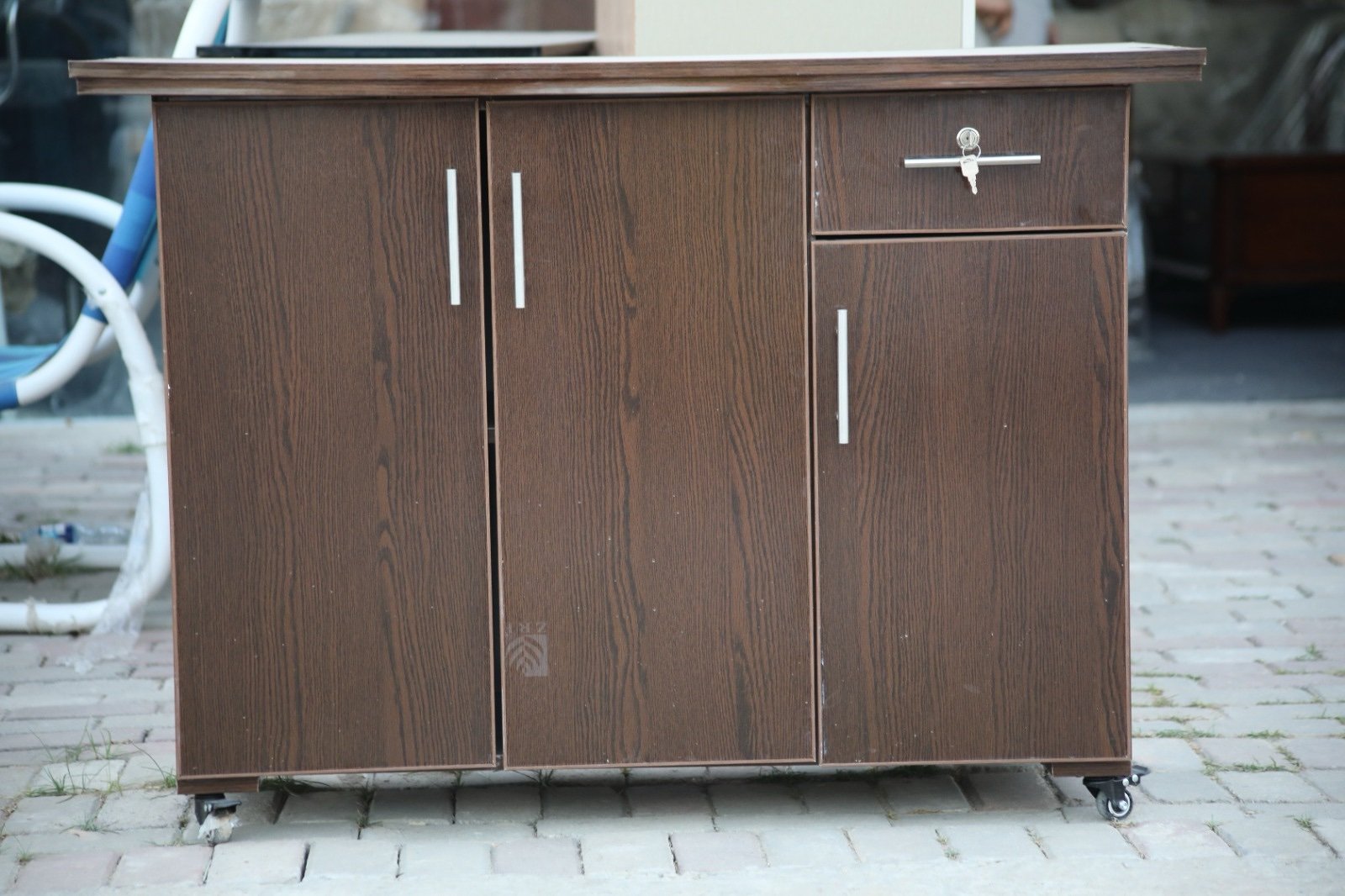 Modern Rolling Storage Cabinet - Image 6