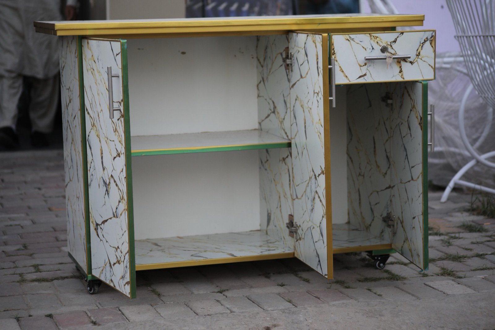 Modern Rolling Storage Cabinet - Image 5