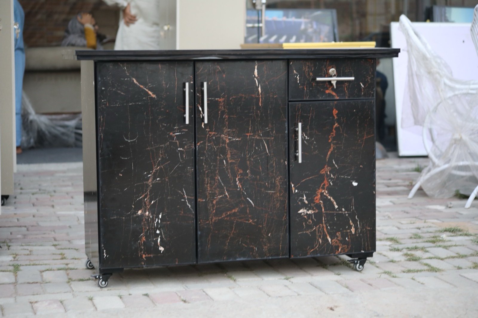 Modern Rolling Storage Cabinet - Image 9