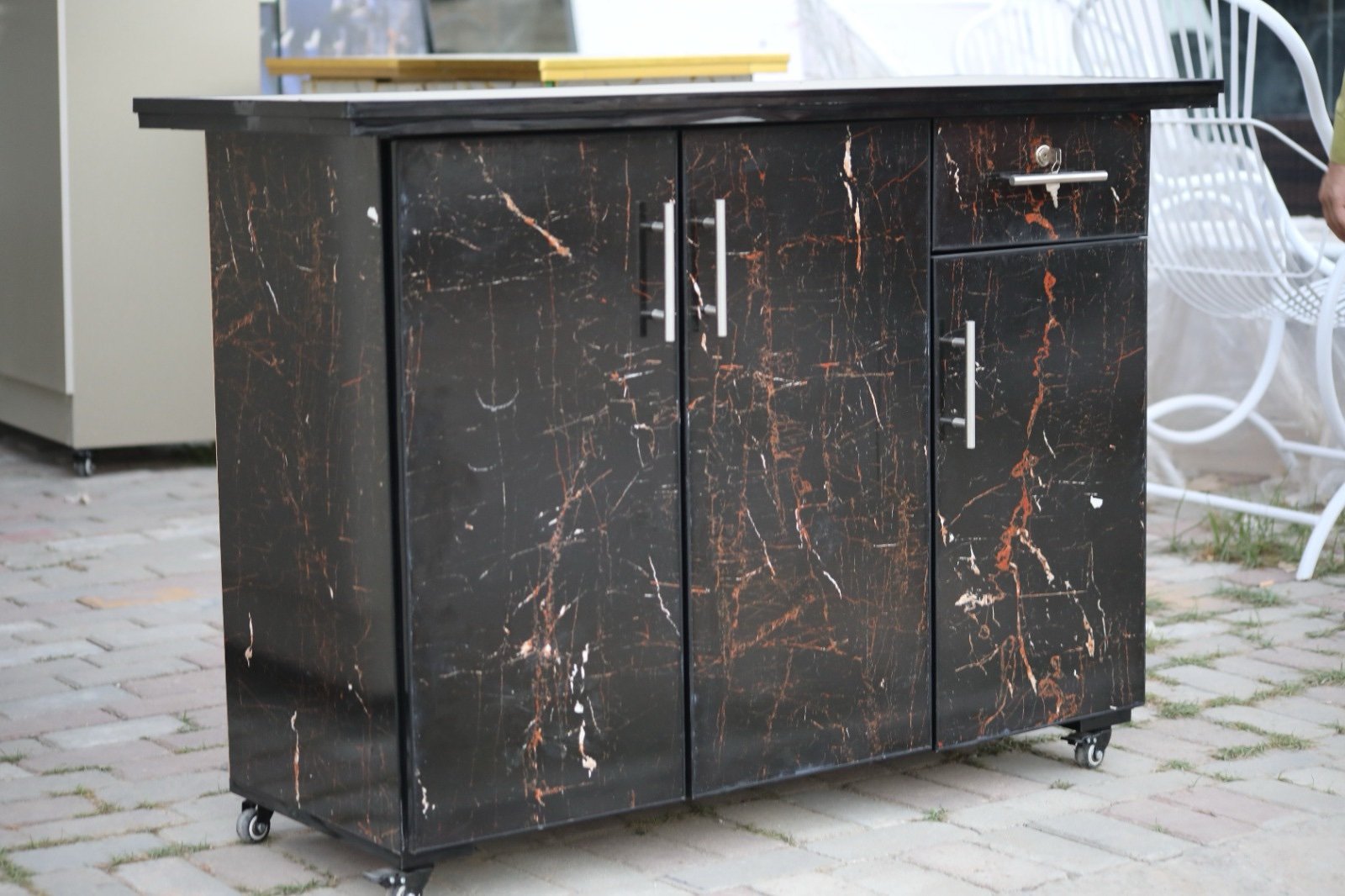 Modern Rolling Storage Cabinet - Image 8