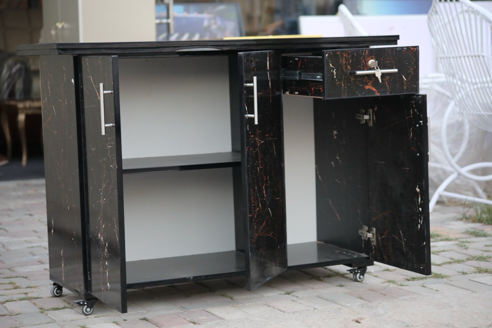 Modern Rolling Storage Cabinet - Image 11