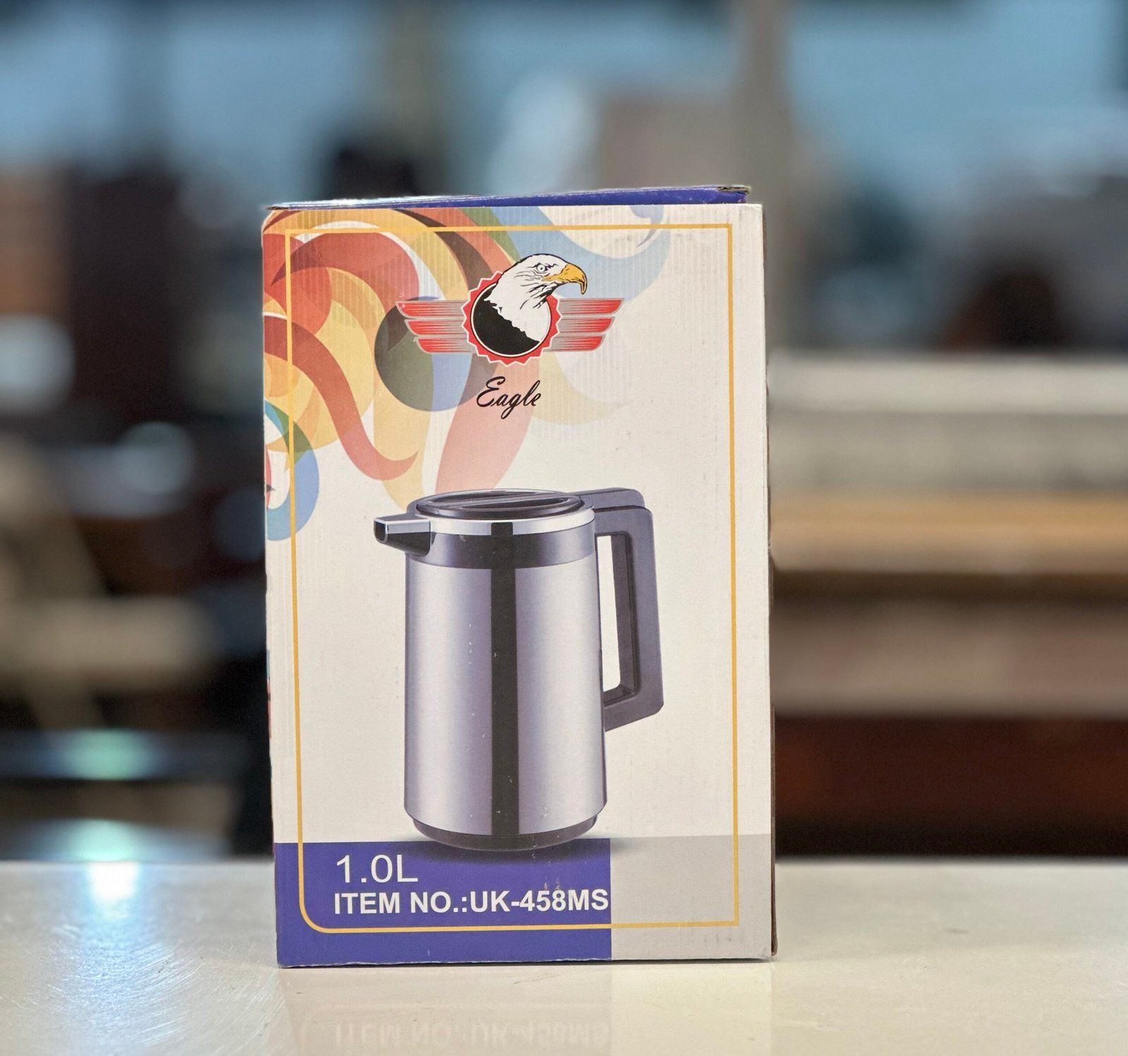 Eagle 1.0L Stainless Steel Vacuum Flask – Double Wall Hot & Cold Thermos Bottle (UK-458MS) - Image 2