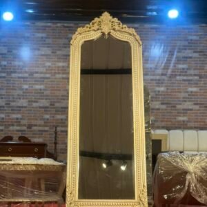 Premium Wooden Frame Standing Mirror | Full Length Decorative Floor Mirror – Islamabad Auctioneers