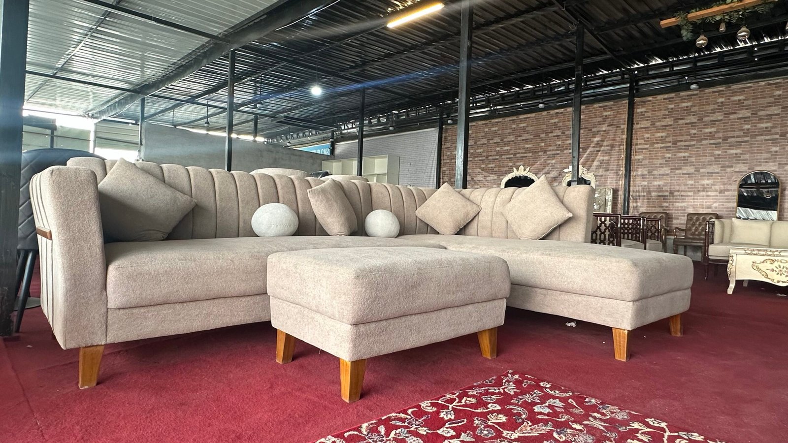 6 Seater L Shape Sofa Set | Modern Corner Sofa for Living Room – Islamabad Auctioneers - Image 2