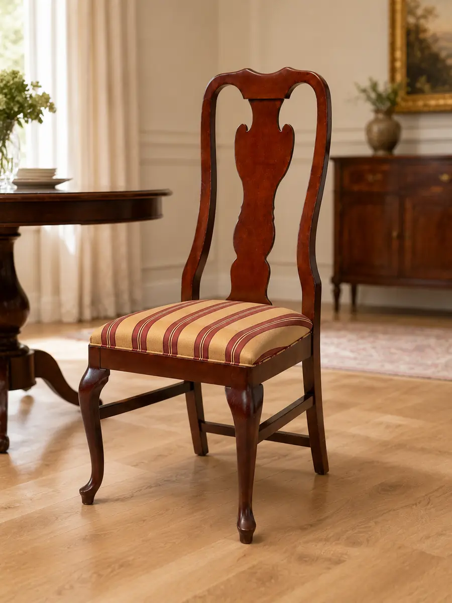 Drexel Heritage Queen Anne Dining Chair | Vintage American Armchair - Image 3