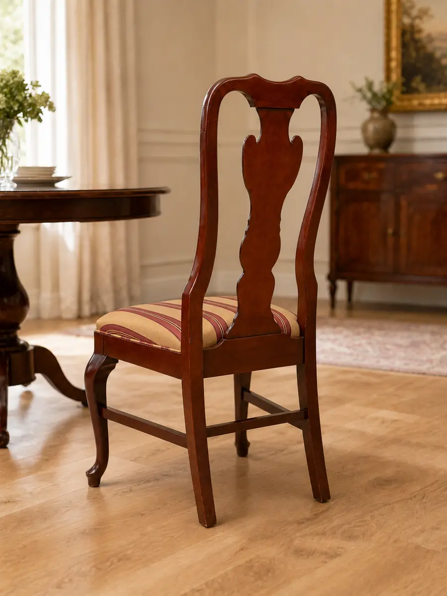 Drexel Heritage Queen Anne Dining Chair | Vintage American Armchair - Image 4