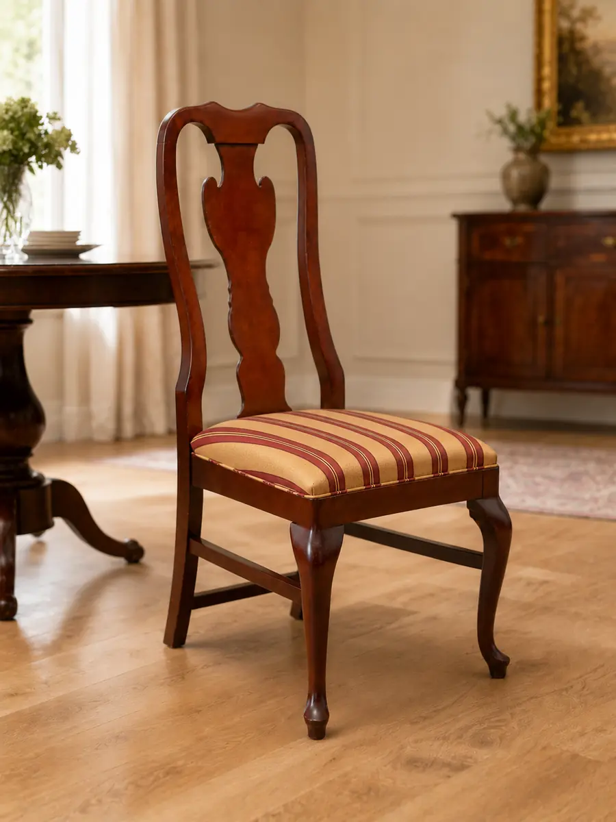 Drexel Heritage Queen Anne Dining Chair | Vintage American Armchair - Image 2