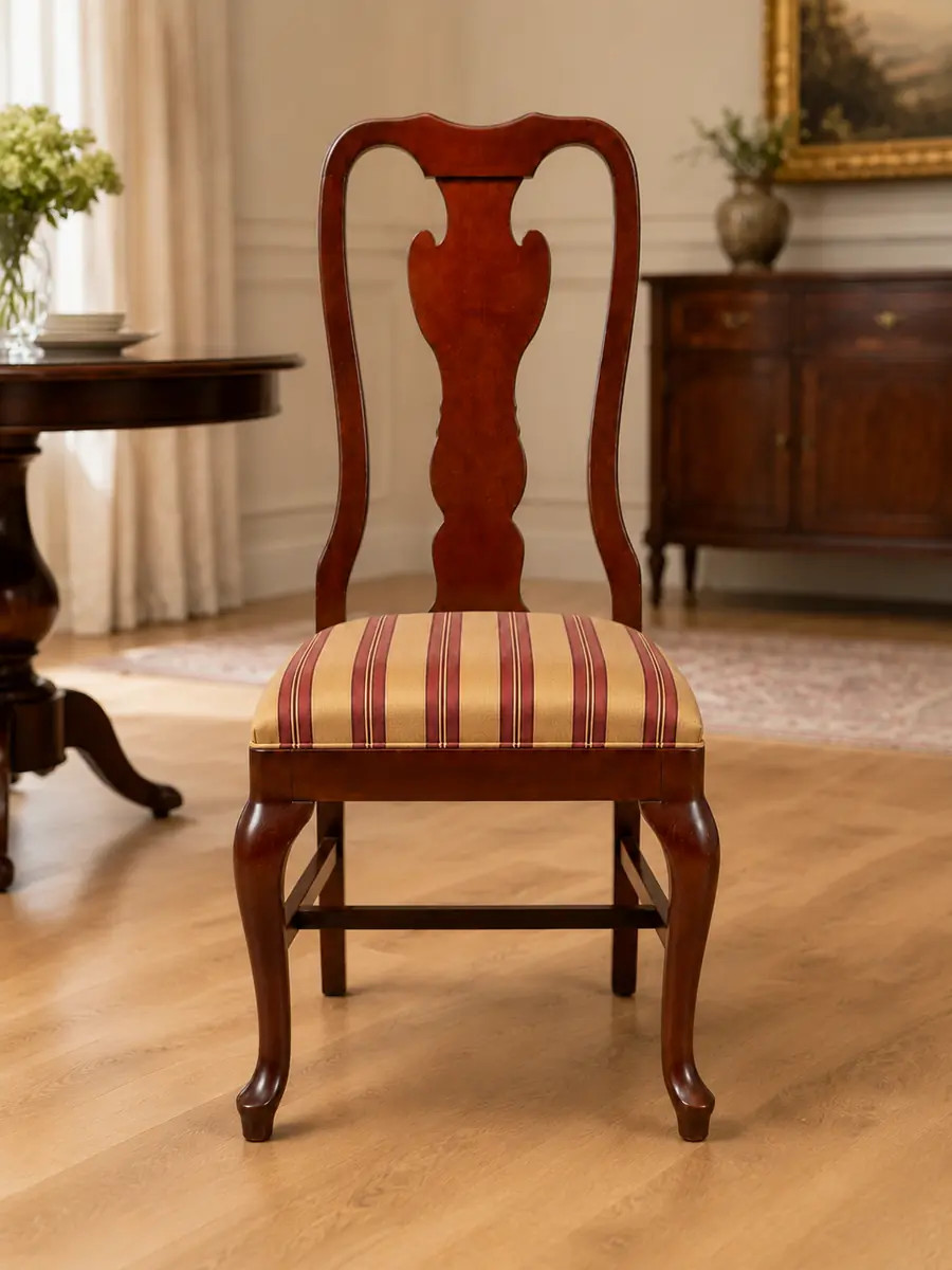 Drexel Heritage Queen Anne Dining Chair | Vintage American Armchair - Image 8