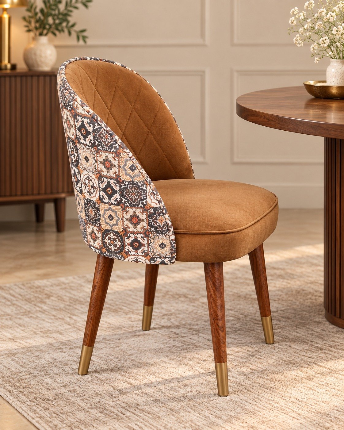 Modern 4-Seater Round Dining Set - Image 2