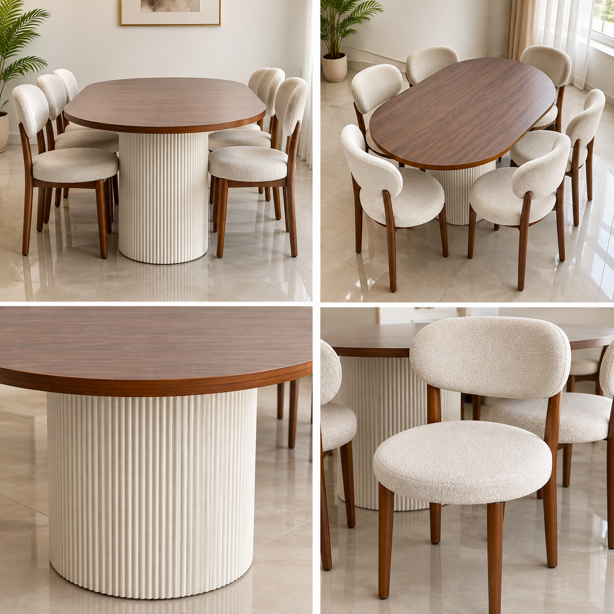 Premium 6-Seater Dining Table Set - Image 3
