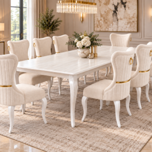 Luxury 8-Seater Dining Table Set