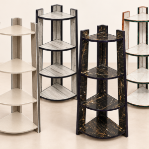 4-Tier Corner Shelf – Modern Space-Saving Display Rack