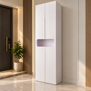 8-Foot Tall Shoe Storage Cabinet – Multi-Tier Shoe Rack