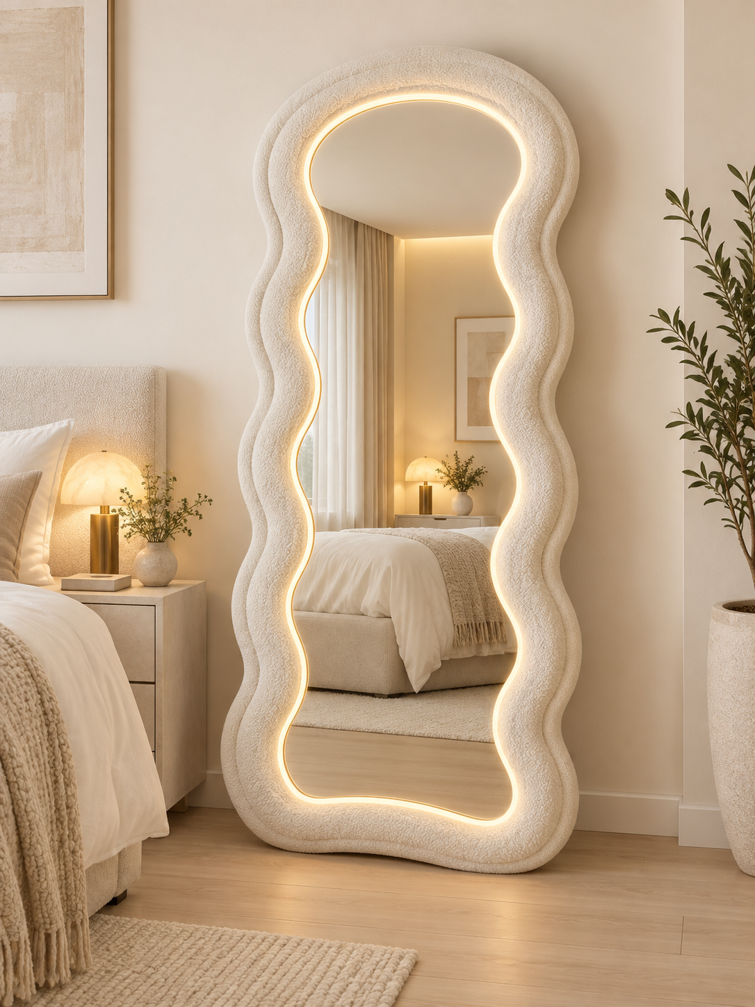 Aura Wave LED Full-Length Mirror