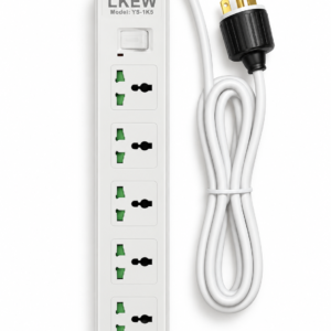 LKEW 5-Socket Universal Extension Board with Power Switch – YS-1K5