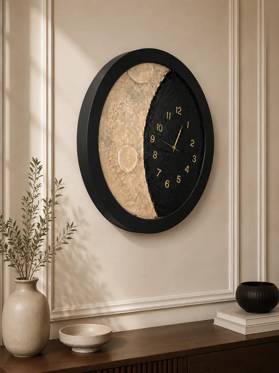 Moon Clock – Large Decorative Wall Clock - Image 3