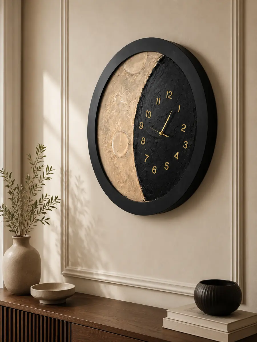 Moon Clock – Large Decorative Wall Clock - Image 2