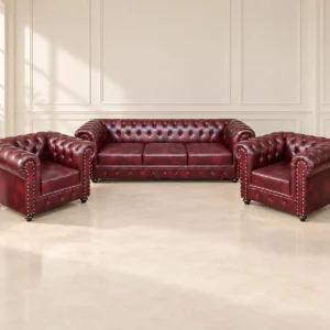 Classic Chesterfield 5-Seater Sofa Set