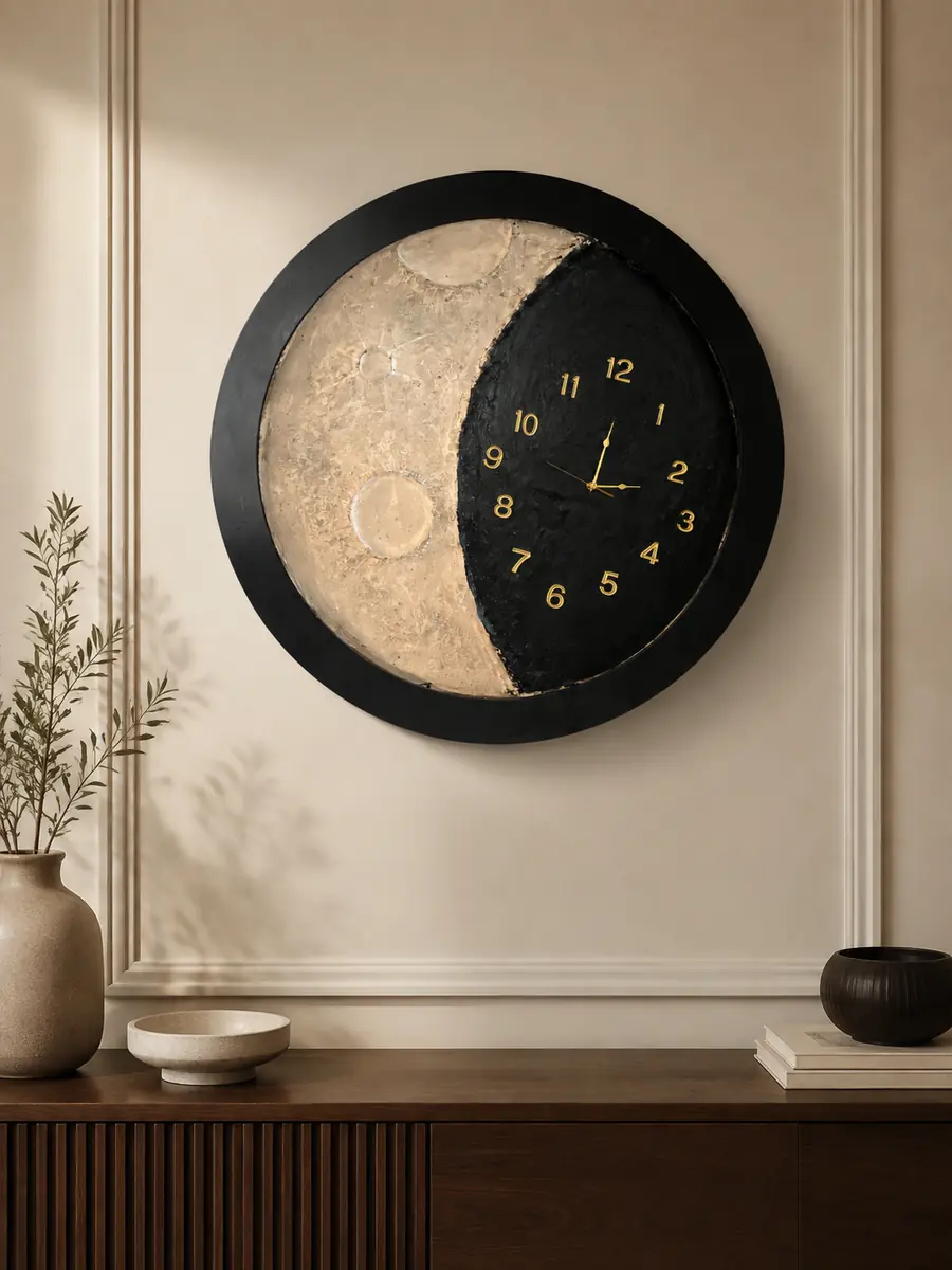 Moon Clock – Large Decorative Wall Clock