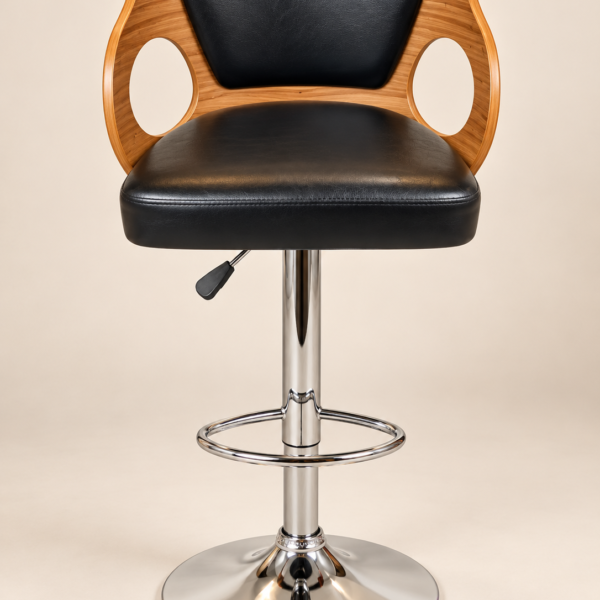 premium-wooden-adjustable-bar-stool-black-leatherette-chrome-base