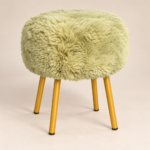 Fluffy Round Stool – Available in Different Colours