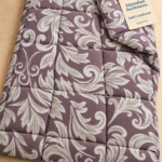 Premium Floral Queen Size Comforter – Mauve & Blue | Free Delivery Across Pakistan