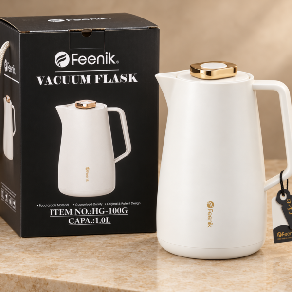 feenik-premium-1l-vacuum-flask-white-gold-insulated-tea-coffee-jug-free-delivery-across