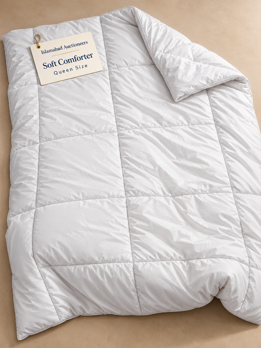 White Queen Comforter Studio Display-3 Premium Soft Queen Size Comforter – Assorted Colours | Free Delivery Across Pakistan - Image 1